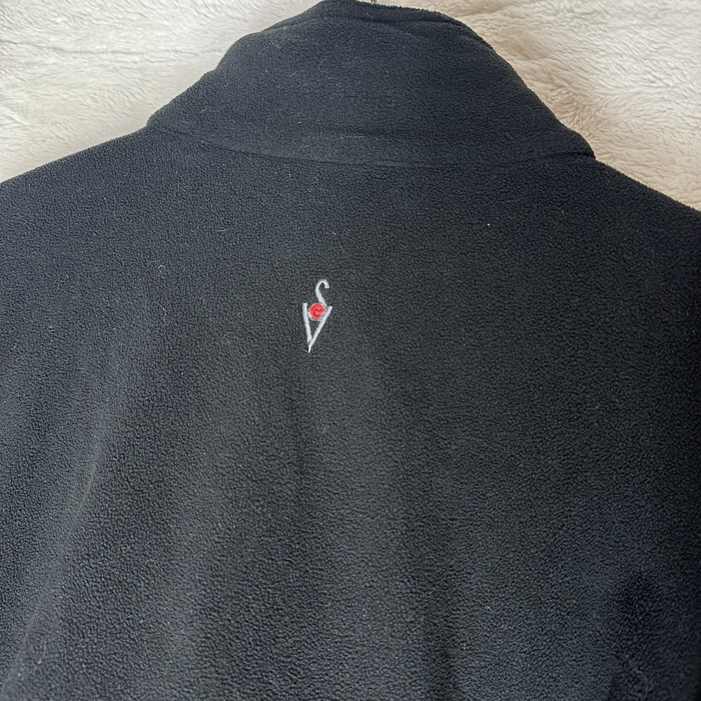 SCOTTeVEST Jacket XL Black Fleece 1/4 Zip TEC Mock Neck Outdoors Vented Pullover - Picture 7 of 11